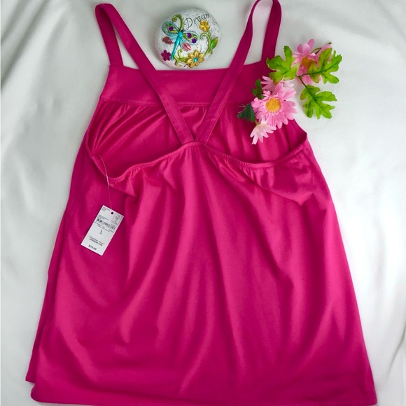 NWT Lands End Little Girls Hot Pink Blouse Tank Top Size 4 - Picture 5 of 7